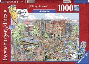 Fleroux Amsterdam, Ravensburger - 1000 stukjes - Legpuzzel
