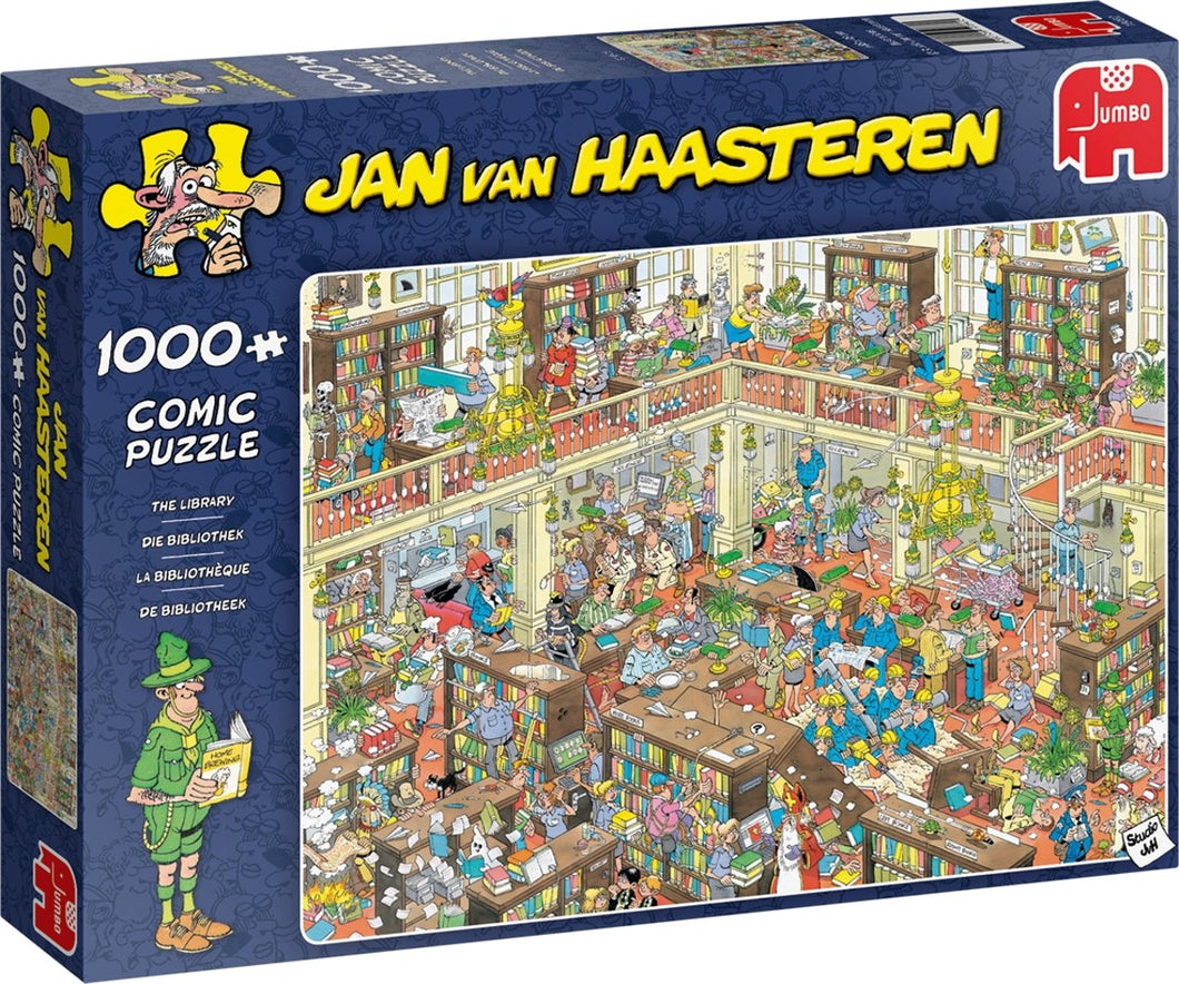 De Bibliotheek Jan van Haasteren Jumbo - 1000 stukjes - Legpuzzel