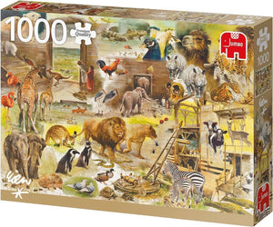 Jumbo Premium Collection Puzzel Rien Poortvliet: Building Noah's Ark - Legpuzzel - 1000 stukjes