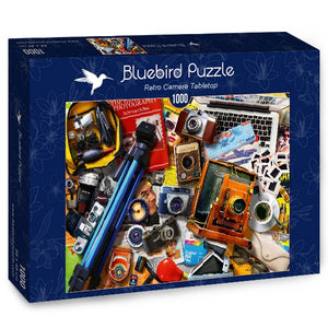 Retro Camera Tabletop Bluebird - 1000 stukjes - Legpuzzel