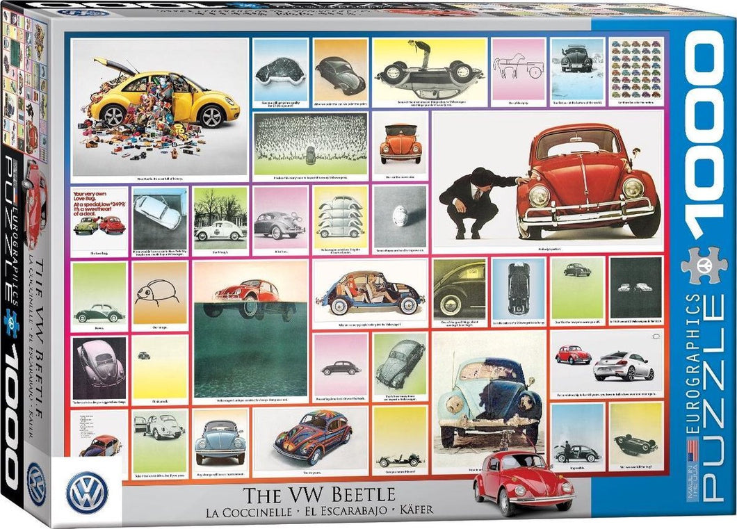 VW Beetle Eurographics - 1000 stukjes - Legpuzzel