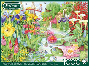 Falcon puzzel The Flower Show: The Water Garden Jumbo - Legpuzzel - 1000 stukjes