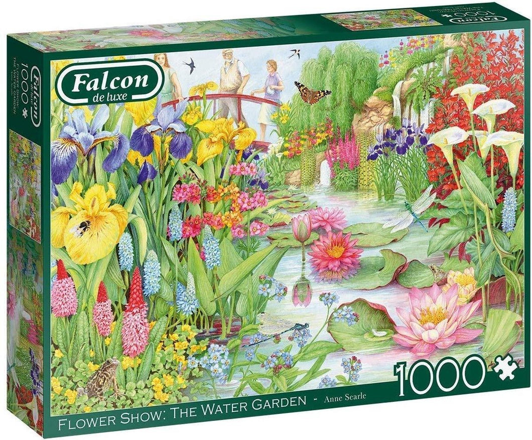 Falcon puzzel The Flower Show: The Water Garden Jumbo - Legpuzzel - 1000 stukjes