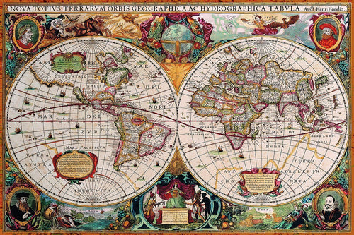 Antique World Map Eurographics - 2000 stukjes - Legpuzzel