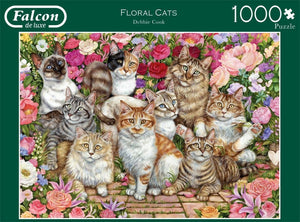 Floral Cats Jumbo Falcon - 1000 stukjes - Legpuzzel