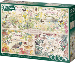 Falcon puzzel Country Diary 4 Seasons - Legpuzzel - 1000 stukjes