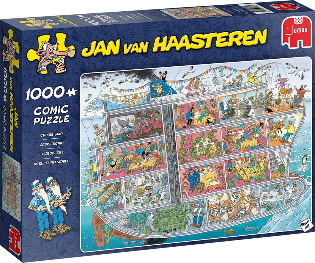 Cruiseschip Jan van Haasteren Jumbo - 1000 stukjes - Legpuzzel