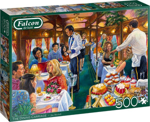 Falcon puzzel The Dining Carriage Jumbo - Legpuzzel - 500 stukjes
