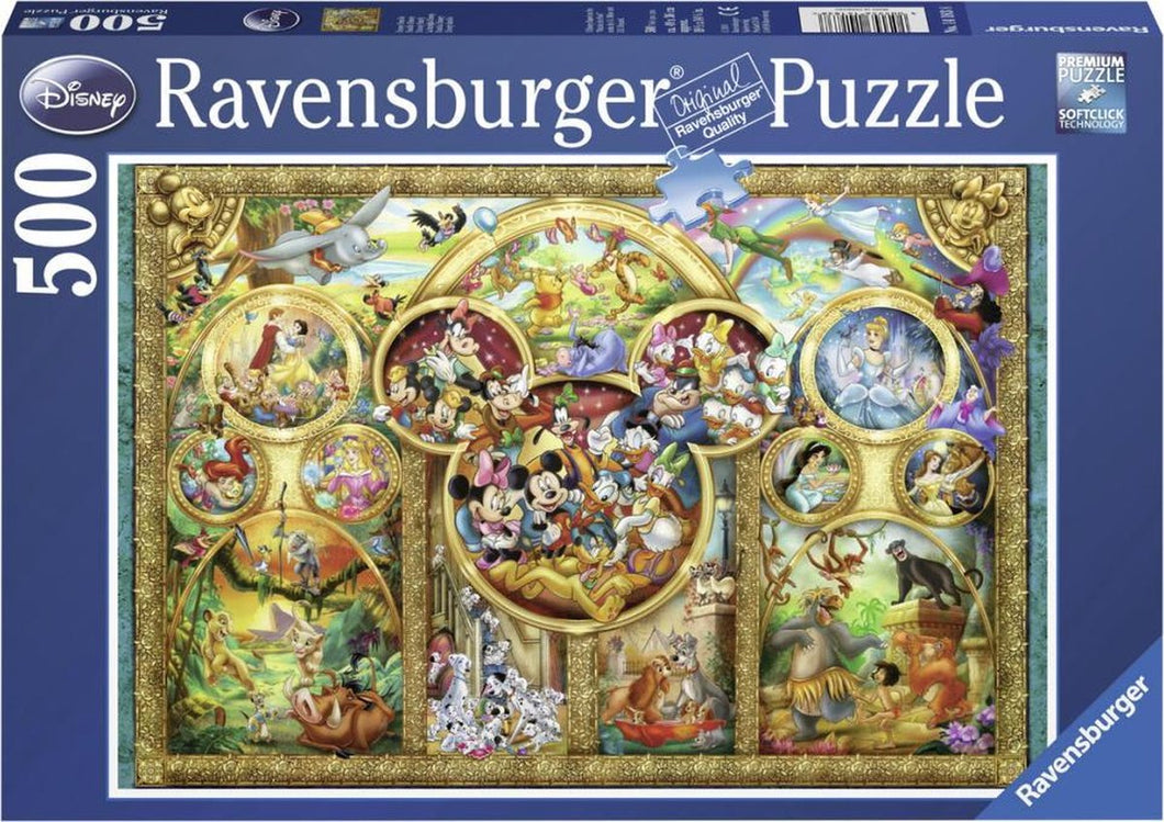 Ravensburger puzzel Most famous Disney characters - Legpuzzel - 500 stukjes