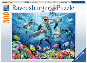 Dolfijnen in het koraalrif Ravensburger - 500 stukjes - Legpuzzel