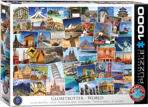 Globetrotter World Eurographics - 1000 stukjes - Legpuzzel