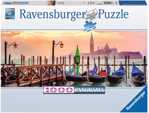 Ravensburger puzzel Gondels in Venetië Panorama - Legpuzzel - 1000 stukjes