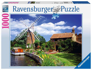 Ravensburger puzzel Schilderachtige molen - Legpuzzel - 1000 stukjes