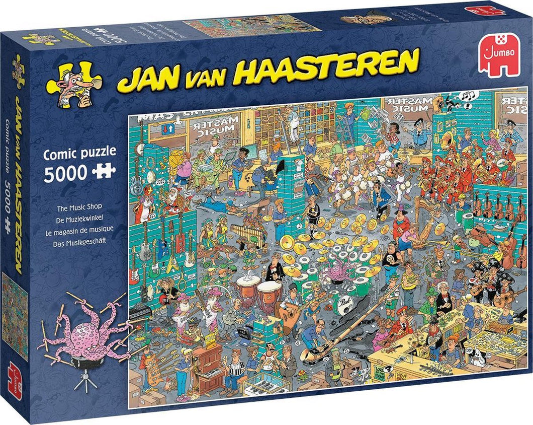 De Muziekwinkel Jan van Haasteren Jumbo - 5000 stukjes - Legpuzzel LET OP! Gratis verzending