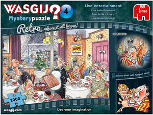 Wasgij Retro Mystery 4 Live Entertainment Jumbo - 1000 stukjes - Legpuzzel