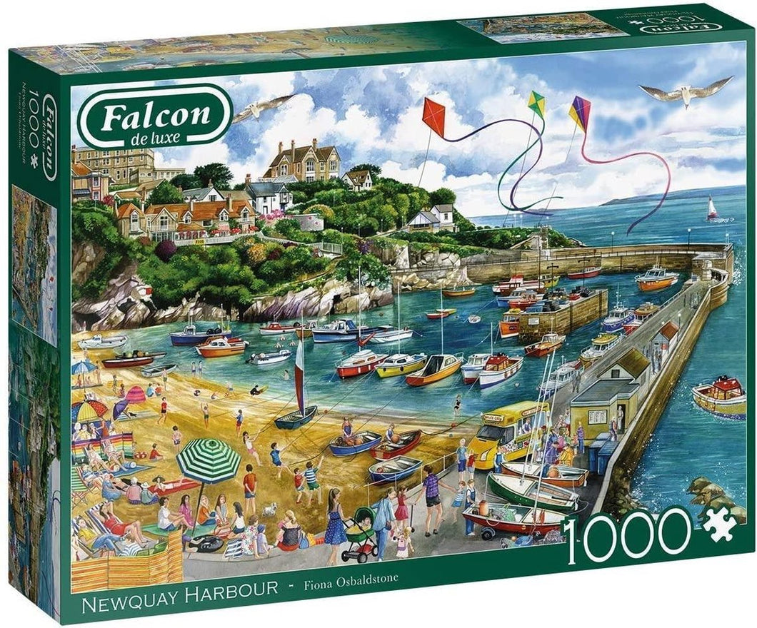 Falcon puzzel Newquay Harbour Jumbo - Legpuzzel - 1000 stukjes