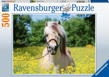 Afbeelding in Gallery-weergave laden, Ravensburger puzzel Paard tussen de bloemen - legpuzzel - 500 stukjes