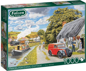 Falcon puzzel Parcel for Canal Cottage Jumbo - Legpuzzel - 1000 stukjes