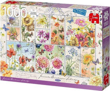 Afbeelding in Gallery-weergave laden, Flower Stamps Summer Premium Collection - Legpuzzel - 1000 stukjes