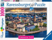 Afbeelding in Gallery-weergave laden, Ravensburger puzzel Scandinavian Places Stockholm, Zweden - Legpuzzel - 1000 stukjes