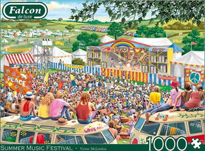 Falcon puzzel Summer Music Festival Jumbo - Legpuzzel - 1000 stukjes