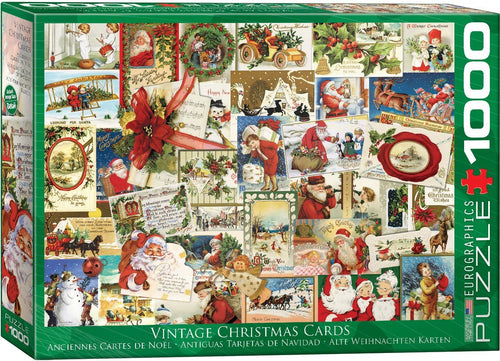 Vintage Christmas Cards Eurographics - 1000 stukjes - Legpuzzel