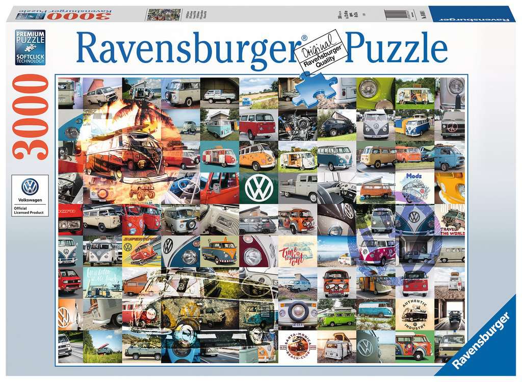 99 VW Bulli Moments Ravensburger - 3000 stukjes - Legpuzzel