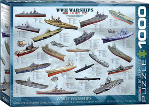 WWII Warships Eurographics - 1000 stukjes - Legpuzzel KNEUSJE