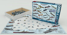 Afbeelding in Gallery-weergave laden, WWII Warships Eurographics - 1000 stukjes - Legpuzzel KNEUSJE