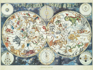 Wereldkaart met Fantasierijke Dieren Ravensburger - 1500 stukjes - Legpuzzel