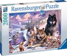 Afbeelding in Gallery-weergave laden, Ravensburger puzzel Wolven in de sneeuw - legpuzzel - 2000 stukjes