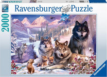 Afbeelding in Gallery-weergave laden, Ravensburger puzzel Wolven in de sneeuw - legpuzzel - 2000 stukjes