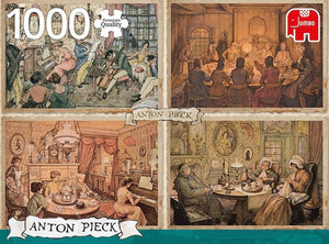 Sfeer in de woonkamer Anton Pieck Jumbo - 1000 stukjes - Legpuzzel